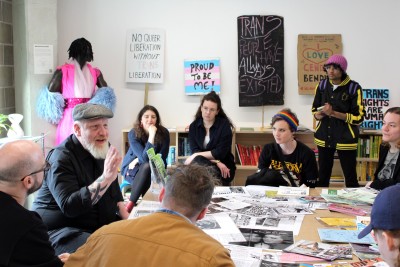 Members of QUEERCIRCLE at an event