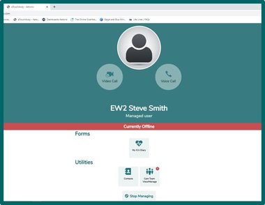 User profile Steve Smith screen - Life Lines - June 2022
